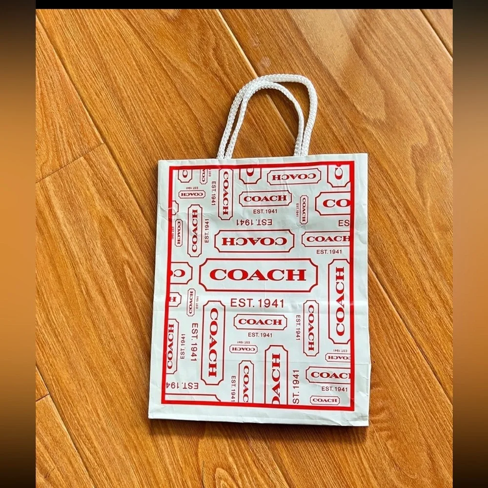 Rare Empty Coach Gift Bag
